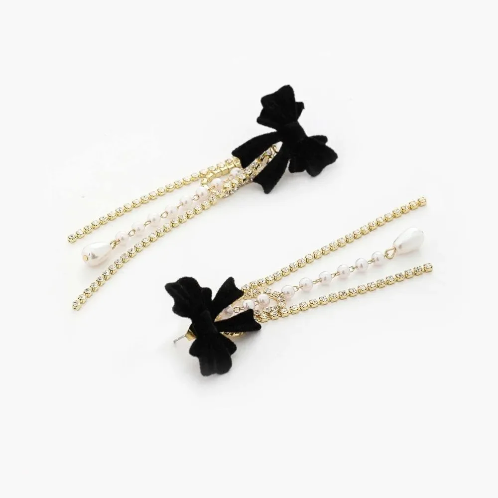 Pearl drop earrings M872